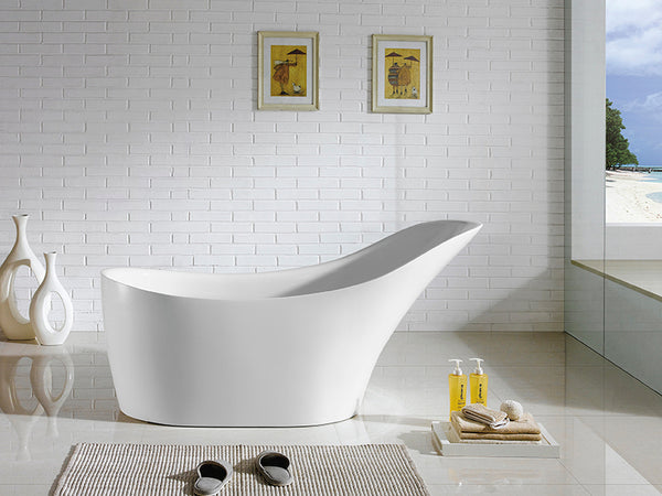 Bevel - Slip Back Freestanding Bathtub 1400/1500/1700mm [19-BT-8]