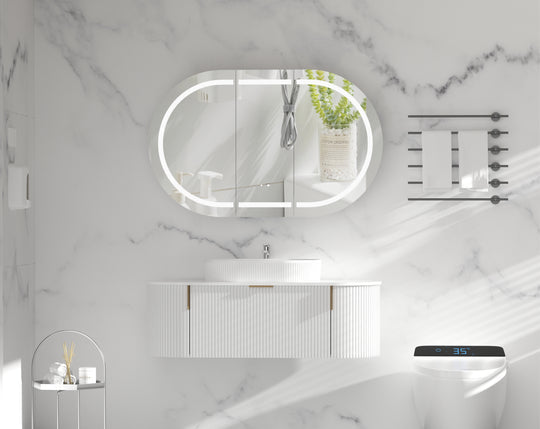 Carysil Mystic - LED Oval Shaving Cabinet 900/1200mm [42-C-9060/12075CS-L / 42-2228]