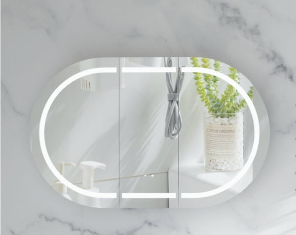 Carysil Mystic - LED Oval Shaving Cabinet 900/1200mm [42-C-9060/12075CS-L / 42-2228]