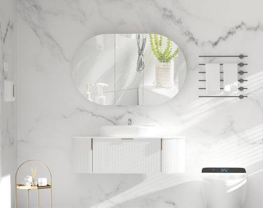 Carysil Mystic - Oval Shaving Cabinet 900/1200mm [42-C-9060/12075CS / 42-2227]