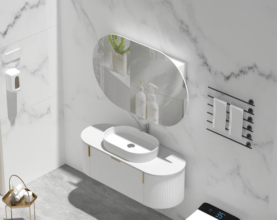 Carysil Mystic - Oval Shaving Cabinet 900/1200mm [42-C-9060/12075CS / 42-2227]