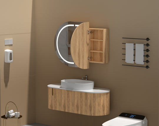 Carysil Mystic - LED Oval Shaving Cabinet 900/1200mm [42-C-9060/12075CS-L / 42-2228]