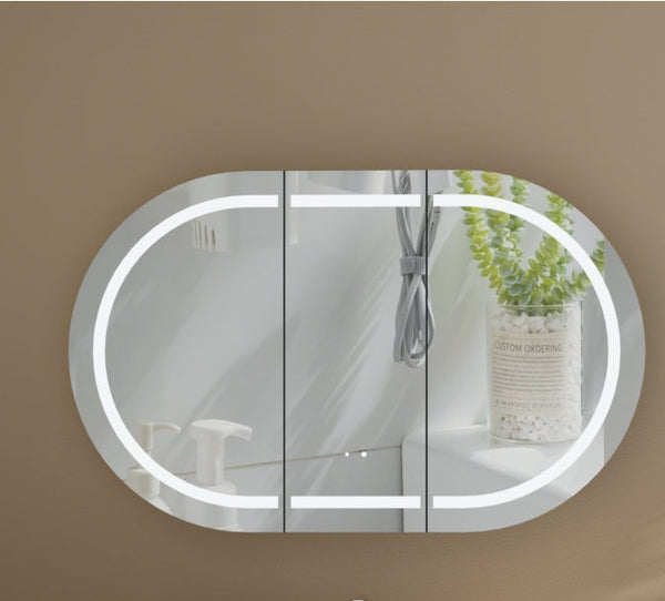Carysil Mystic - LED Oval Shaving Cabinet 900/1200mm [42-C-9060/12075CS-L / 42-2228]