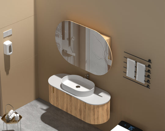 Carysil Mystic - Oval Shaving Cabinet 900/1200mm [42-C-9060/12075CS / 42-2227]