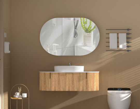 Carysil Mystic - Oval Shaving Cabinet 900/1200mm [42-C-9060/12075CS / 42-2227]