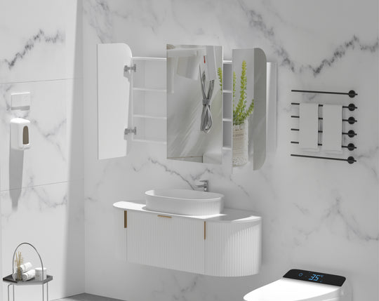 Carysil Grand - Rectangle Shaving Cabinet 750/900/1200mm [42-C-7580/9080/12080RS / 42-2229]
