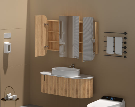 Carysil Grand - Rectangle Shaving Cabinet 750/900/1200mm [42-C-7580/9080/12080RS / 42-2229]