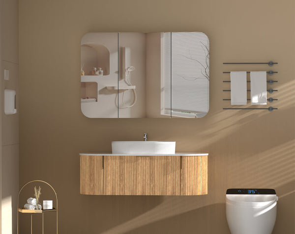 Carysil Grand - Rectangle Shaving Cabinet 750/900/1200mm [42-C-7580/9080/12080RS / 42-2229]