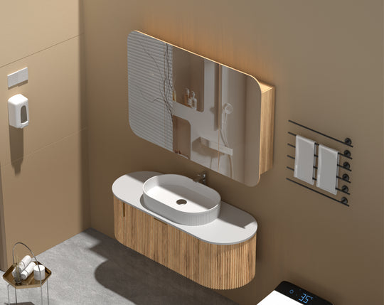 Carysil Grand - Rectangle Shaving Cabinet 750/900/1200mm [42-C-7580/9080/12080RS / 42-2229]