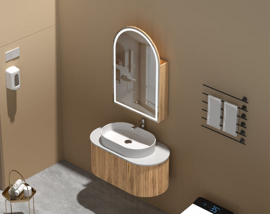 Carysil Imperial Arch - LED Arch Shaving Cabinet 600x900x150mm [42-C-6090AS-L / 42-2226]
