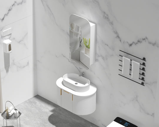 Carysil Earls - Squircle Shaving Cabinet 450x900x150mm [42-C-4590RS / 42-2222]