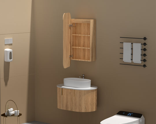 Carysil Earls - LED Squircle Shaving Cabinet 450x900x150mm [42-C-4590RS-L / 42-2225]