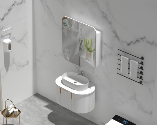 Carysil Grand - Rectangle Shaving Cabinet 750/900/1200mm [42-C-7580/9080/12080RS / 42-2229]