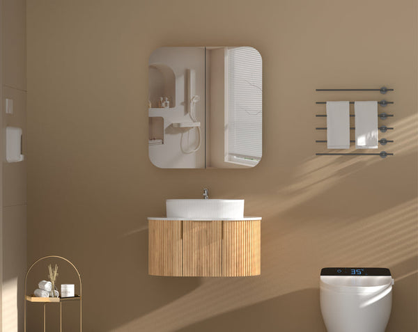 Carysil Grand - Rectangle Shaving Cabinet 750/900/1200mm [42-C-7580/9080/12080RS / 42-2229]
