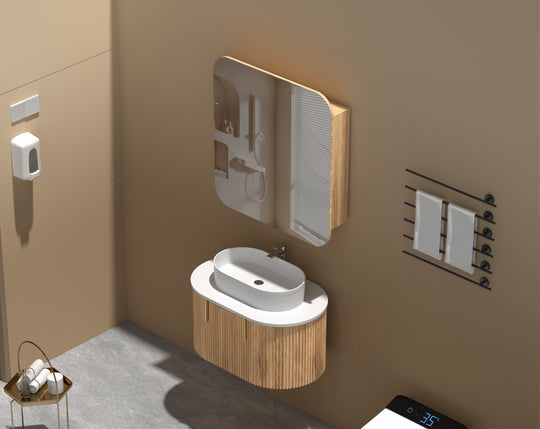 Carysil Grand - Rectangle Shaving Cabinet 750/900/1200mm [42-C-7580/9080/12080RS / 42-2229]
