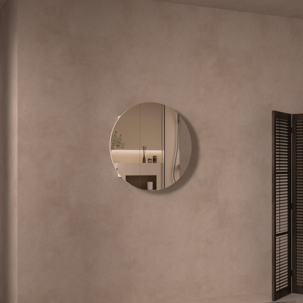 Carysil Orbit - Oval Shaving Cabinet 800x800x150mm [42-C-80C / 42-2231]