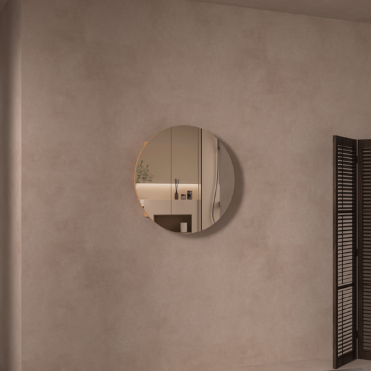 Carysil Orbit - Oval Shaving Cabinet 800x800x150mm [42-C-80C / 42-2231]