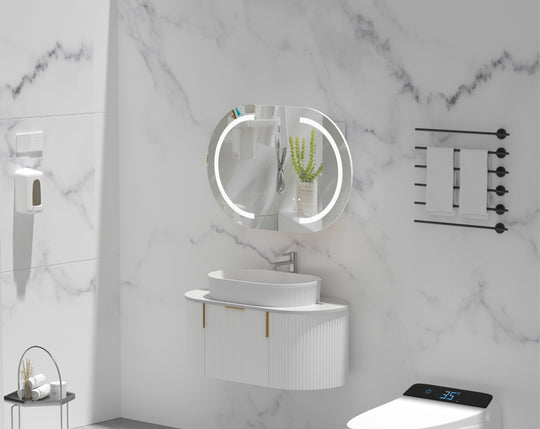 Carysil Mystic - LED Oval Shaving Cabinet 900/1200mm [42-C-9060/12075CS-L / 42-2228]