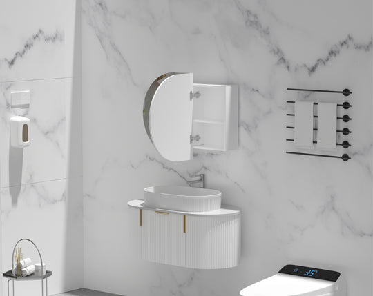 Carysil Mystic - Oval Shaving Cabinet 900/1200mm [42-C-9060/12075CS / 42-2227]