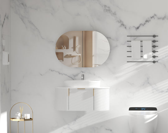 Carysil Mystic - Oval Shaving Cabinet 900/1200mm [42-C-9060/12075CS / 42-2227]