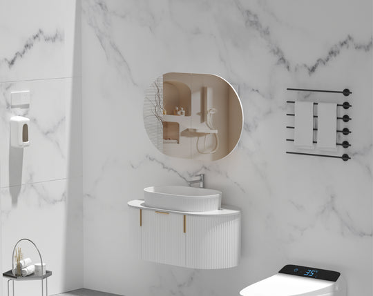 Carysil Mystic - Oval Shaving Cabinet 900/1200mm [42-C-9060/12075CS / 42-2227]