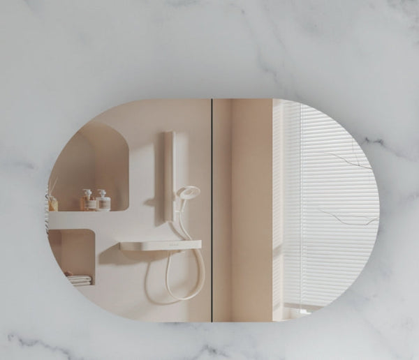 Carysil Mystic - Oval Shaving Cabinet 900/1200mm [42-C-9060/12075CS / 42-2227]