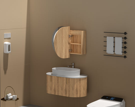 Carysil Mystic - LED Oval Shaving Cabinet 900/1200mm [42-C-9060/12075CS-L / 42-2228]