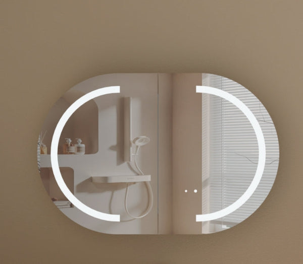 Carysil Mystic - LED Oval Shaving Cabinet 900/1200mm [42-C-9060/12075CS-L / 42-2228]