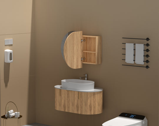 Carysil Mystic - Oval Shaving Cabinet 900/1200mm [42-C-9060/12075CS / 42-2227]