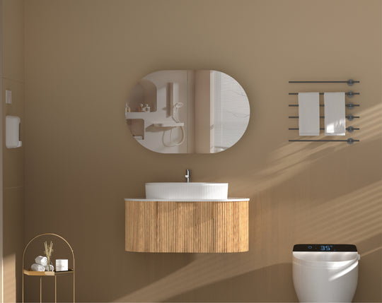 Carysil Mystic - Oval Shaving Cabinet 900/1200mm [42-C-9060/12075CS / 42-2227]