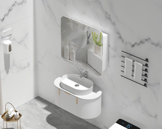 Carysil Grand - Rectangle Shaving Cabinet 750/900/1200mm [42-C-7580/9080/12080RS / 42-2229]