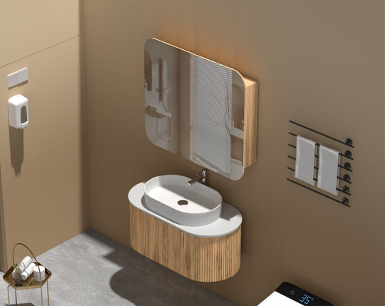 Carysil Grand - Rectangle Shaving Cabinet 750/900/1200mm [42-C-7580/9080/12080RS / 42-2229]