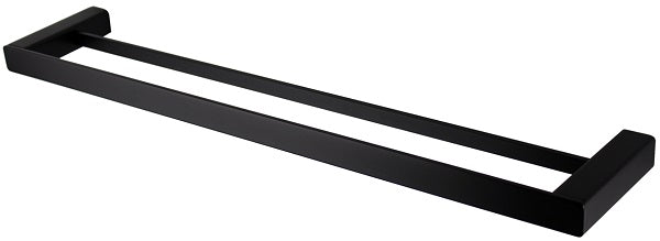 600mm Square Towel Rail Matte Black [12-1924]