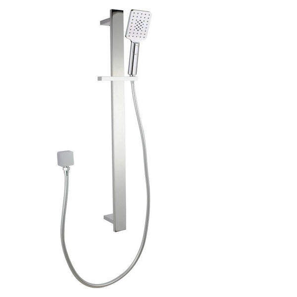 Square Sliding Shower Rail with handheld Shower (PVC Hose) [42-2149.SH+S8.HHS / 42-1758]
