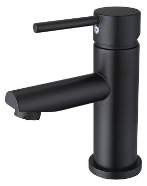 Round Under Basin Basn Mixer - Chrome / Matte Black [12-70A]