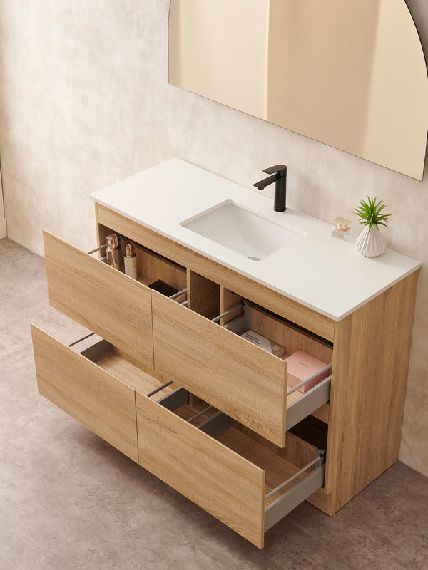 Core - Natural Timber Freestanding Vanity 600-1500mm [20-CORE-A8]