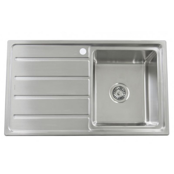 860*500*200mm Square Stainless Steel Sink [16-D86B]