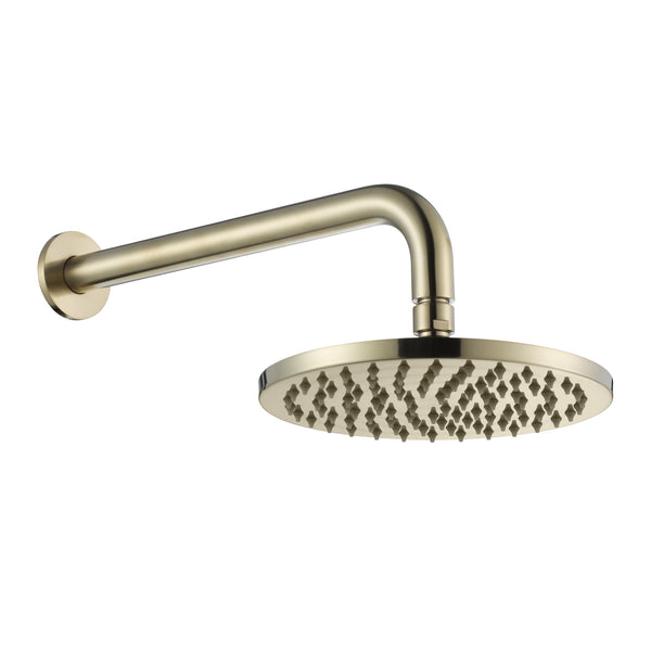 Round Wall Mounted 30mm Shower Arm with 200mm Shower Head [12-GH-2001]