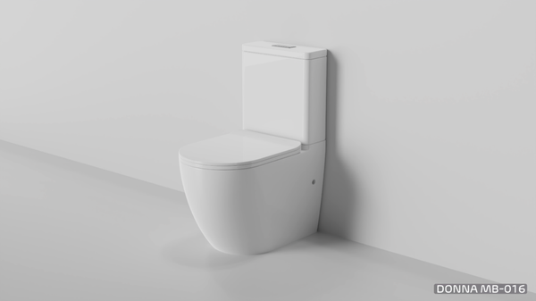 Donna Rimless Two-Pieces Wall Faced Toilet Suite [14-MB-016]