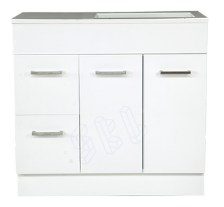 1000MM Freestanding Vanity With Ceramic Top [39-LU1000]