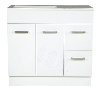 1000MM Freestanding Vanity With Ceramic Top [39-LU1000]