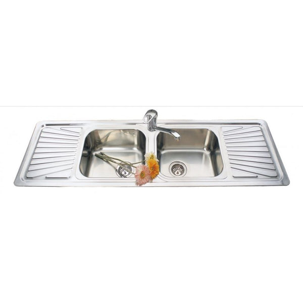 1524*455*170mm Square Stainless Steel Sink With Drainer [16-FA152P]