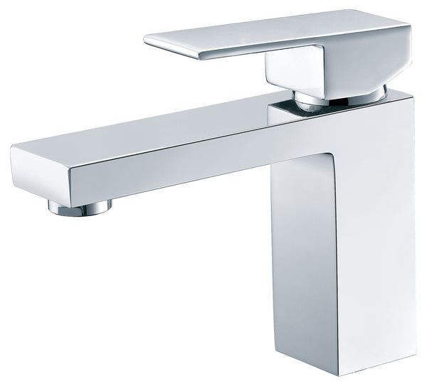 Square Series - Basin Mixer - Chrome / Matte Black [44-FA3001]