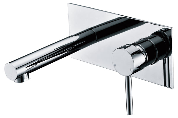 Round Series-Basin / Shower Mixer & Spout- Chrome / Matte Black [44-FA4005]