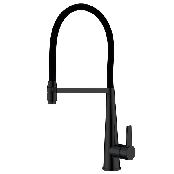 Curved Series -Pull Out Kitchen/Laundry Mixer - Chrome / Matte Black / Gun Metal Grey [44-FA5003]