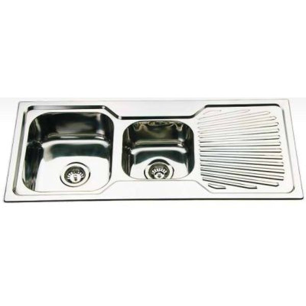 1080*480*170mm Square Stainless Steel Sink With Drainer [16-FK108S]