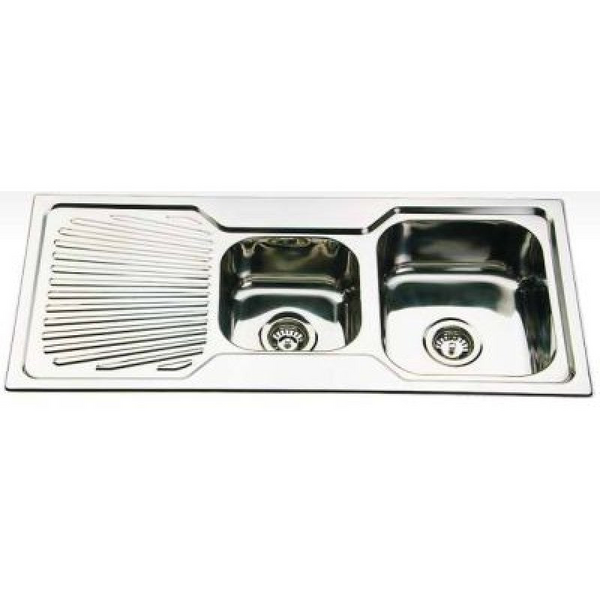 1080*480*170mm Square Stainless Steel Sink With Drainer [16-FK108S]