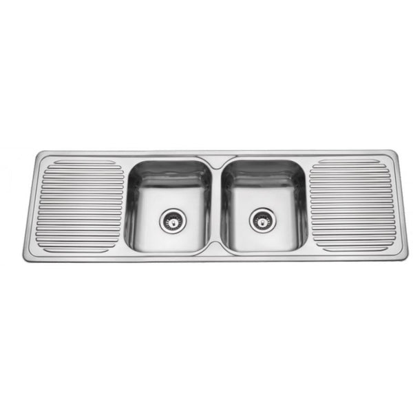 1500*500*180mm Square Stainless Steel Sink With Drainer [16-FS150]