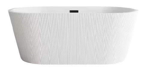 Fluted Oval Freestanding Bathtub 1500/1700mm [15-FSBT-F-03]