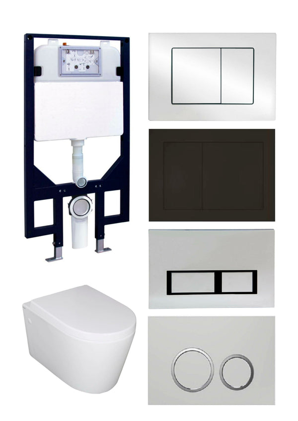 R&T In-Wall Toilet Suite Wall Hung Pan Package [19-R&T PACKAGE 2]